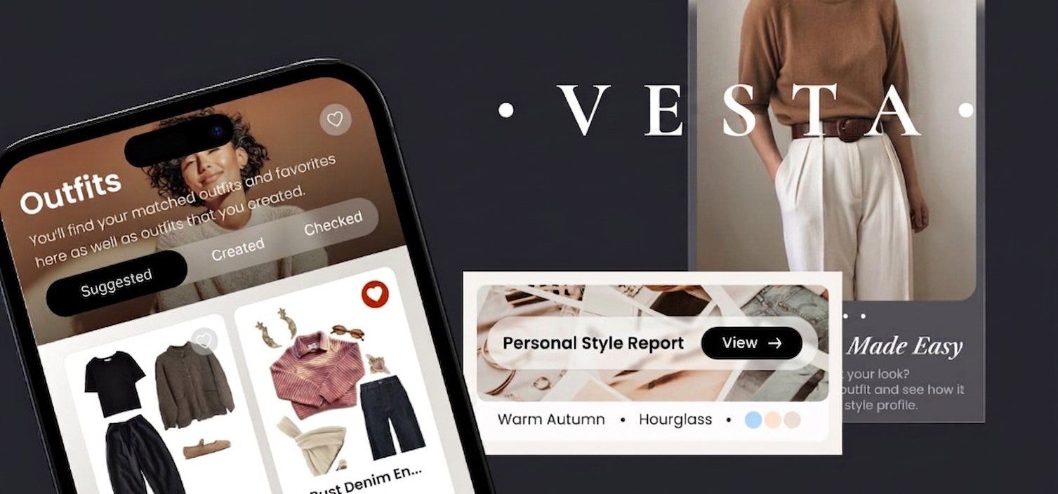 VESTA app screens